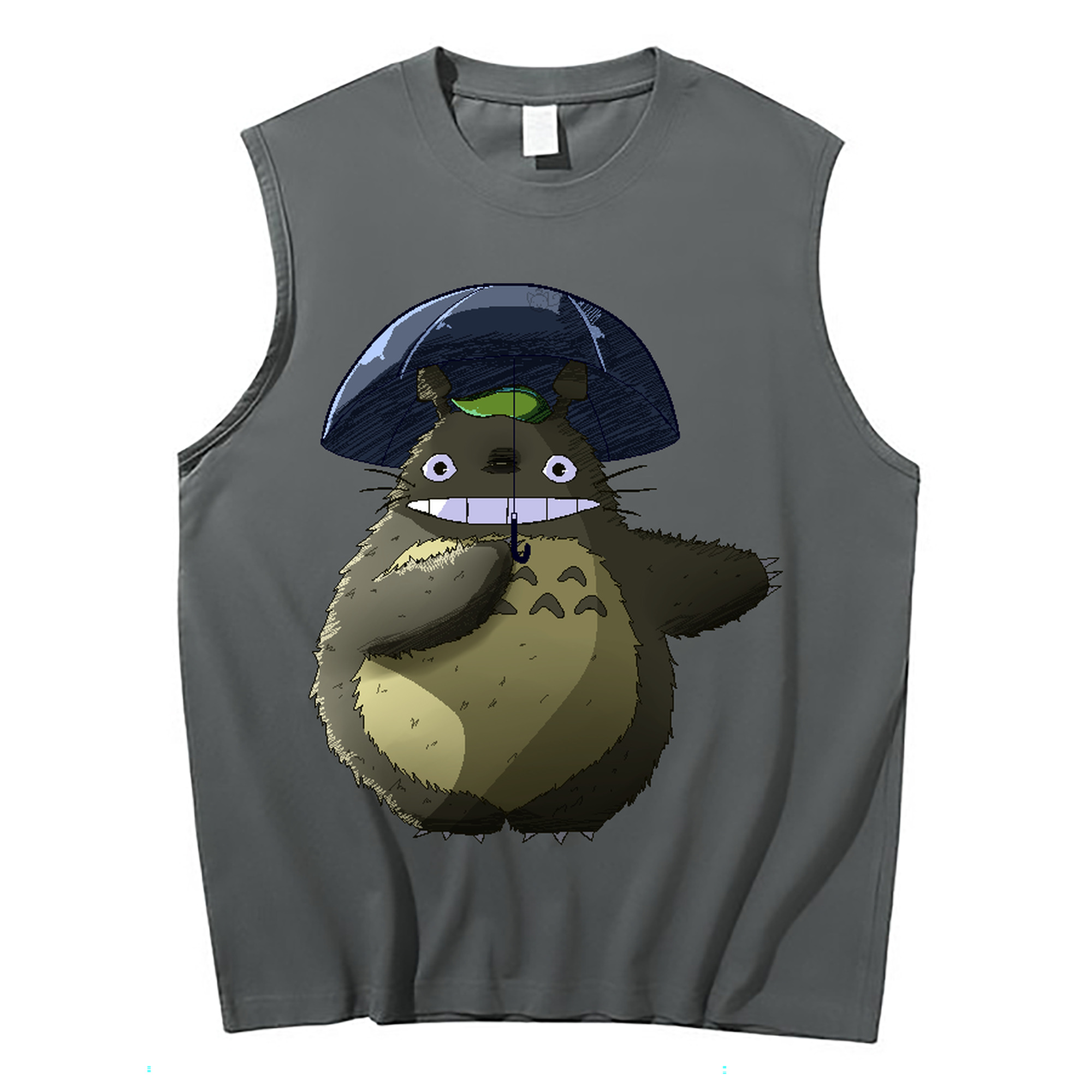 （画像用） となりのトトロ 草壁メイ 草壁サツキ My Neighbor Totoro Satsuki Kusakabe Mei Kusakabe コットン100％タンクトップ（フロントプリント）